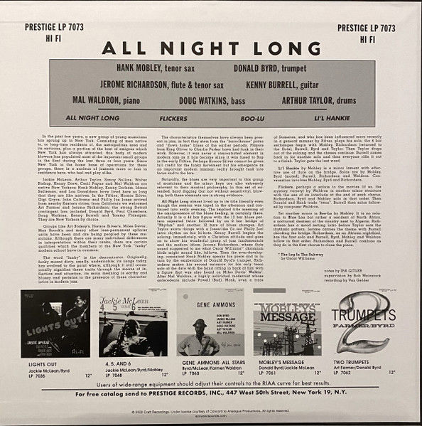 The Prestige all stars : All Night Long
