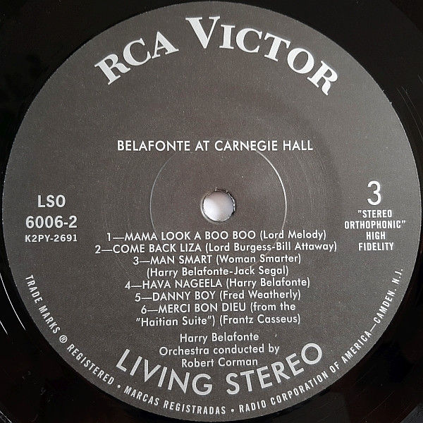 Miniature : Hary Belafonte At Carnegie Hall