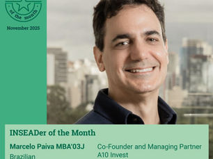 INSEAD nomeia Marcelo Paiva como INSEADer of the Month