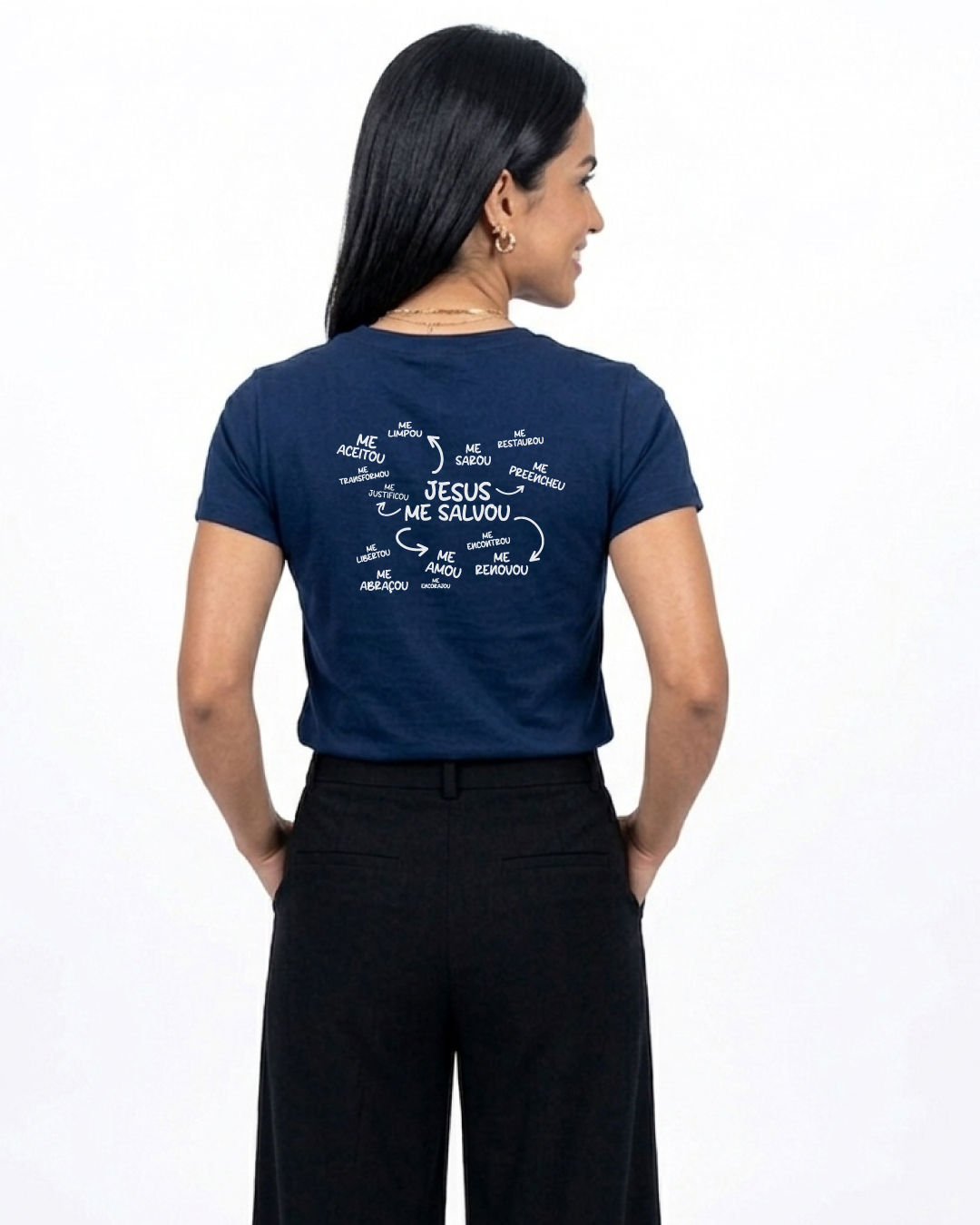 CAMISETA JESUS ME SALVOU