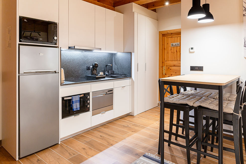 Cocina equipada del apartamento