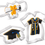 Thumbnail: Graduation 3pc Sugar Cookie Set
