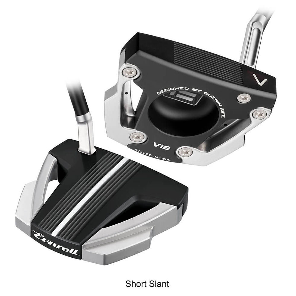 Evnroll 2025 V12 black inline short slant high MOI mallet