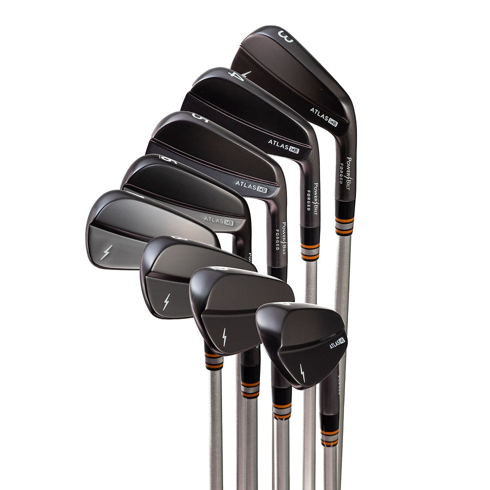 POWERBILT ATLAS MB BLACK GUNMETAL FINISH IRONS .370 (HEADS ONLY)