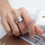 Thumbnail: 5.00 Carat Radiant Cut Diamond Ring with wedding band in 18k Gold