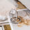 Thumbnail: 5.00 Carat Cushion Cut Diamond Ring with Eternity band in 18k Gold