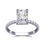 Thumbnail: 3.00 Carat Stunning Radiant Hidden Halo Diamond Ring in 14k Gold