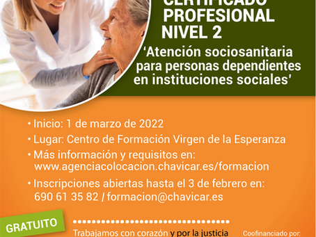 Atención sociosanitaria para personas dependientes en instituciones sociales