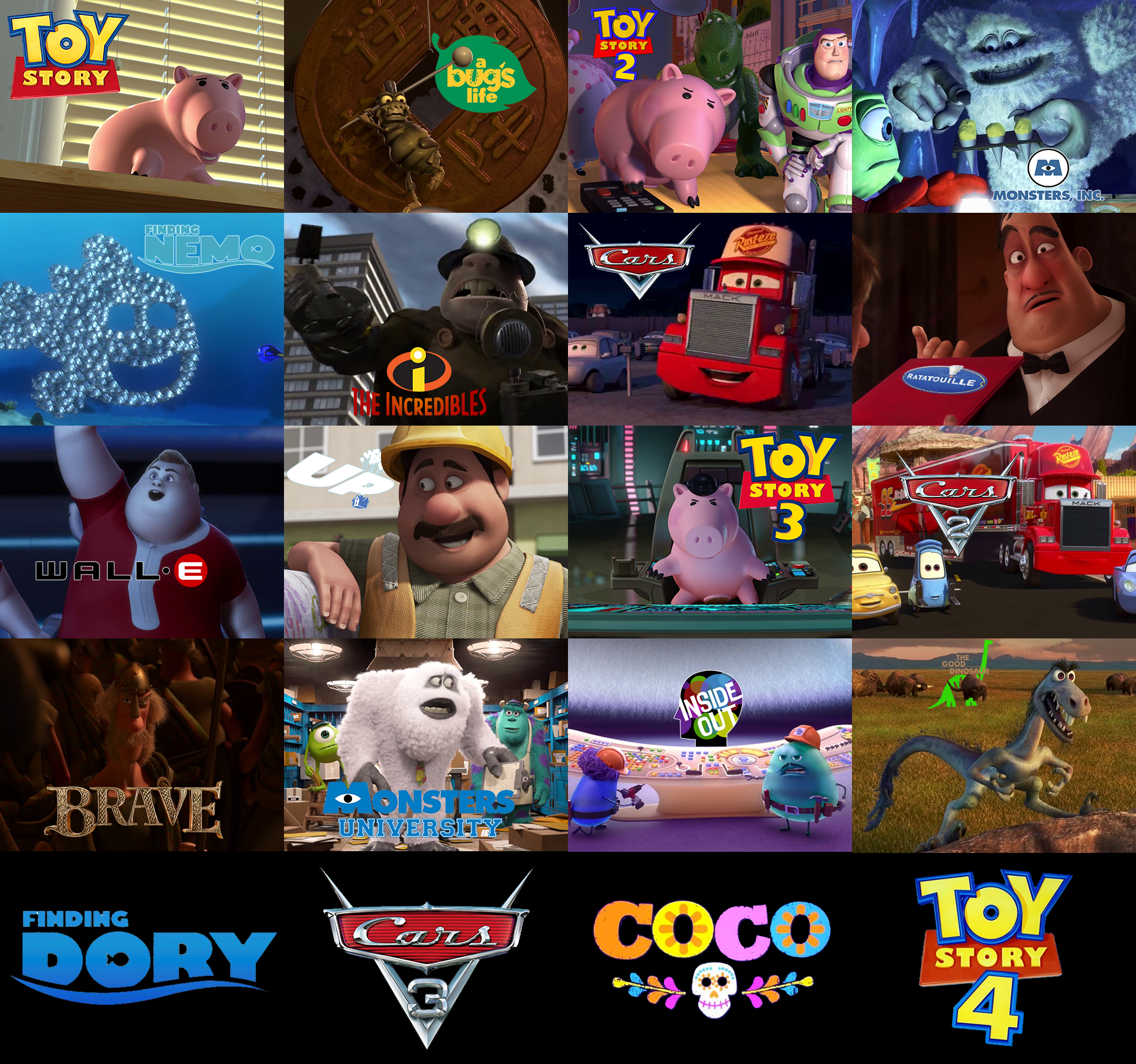 top ten pixar movies pixar wiki