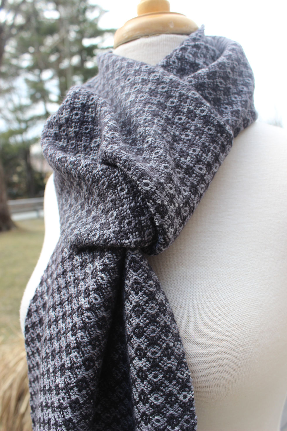 Gray Goth Scarf (1)