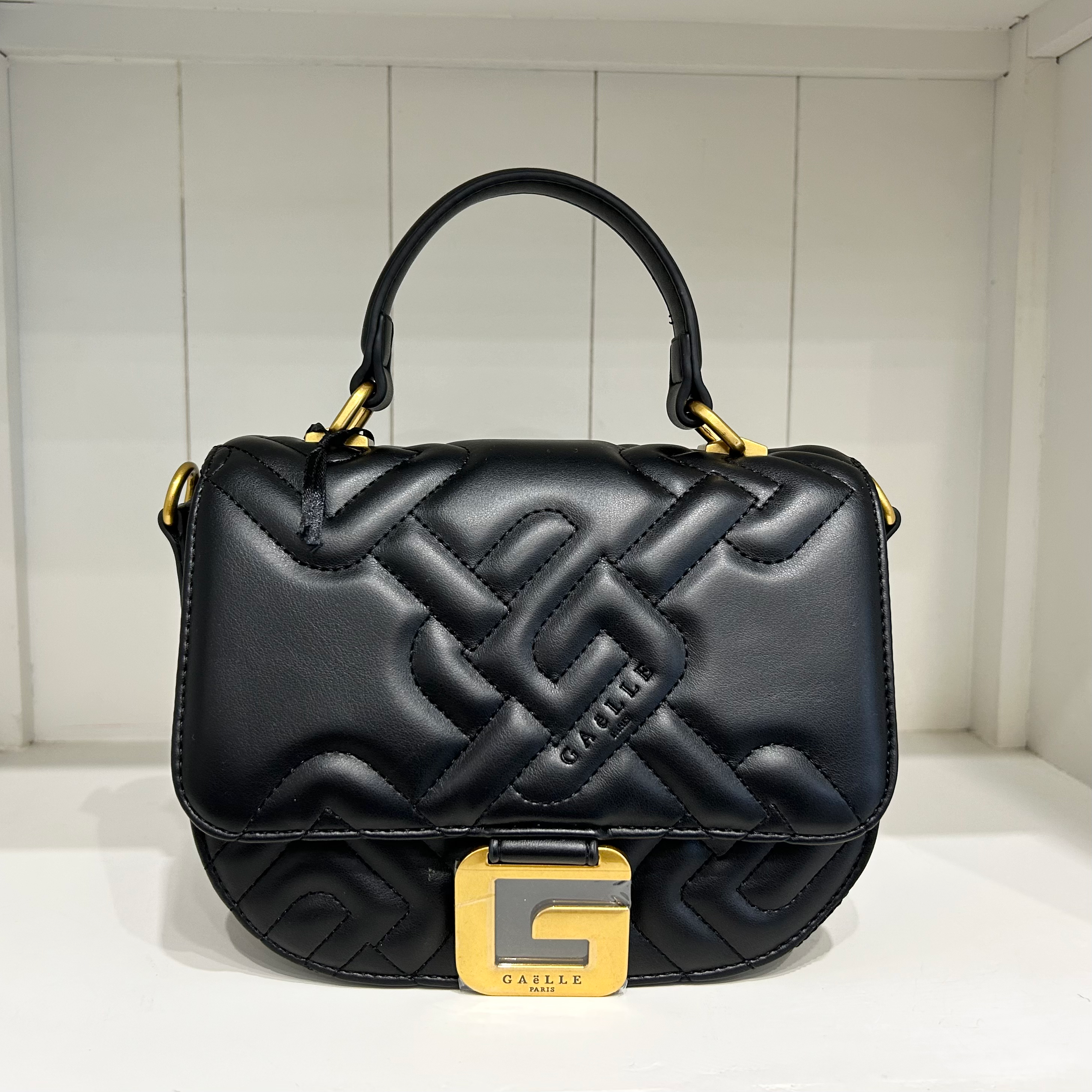 GAELLE borsa mini tolfa in ecopelle (nero)