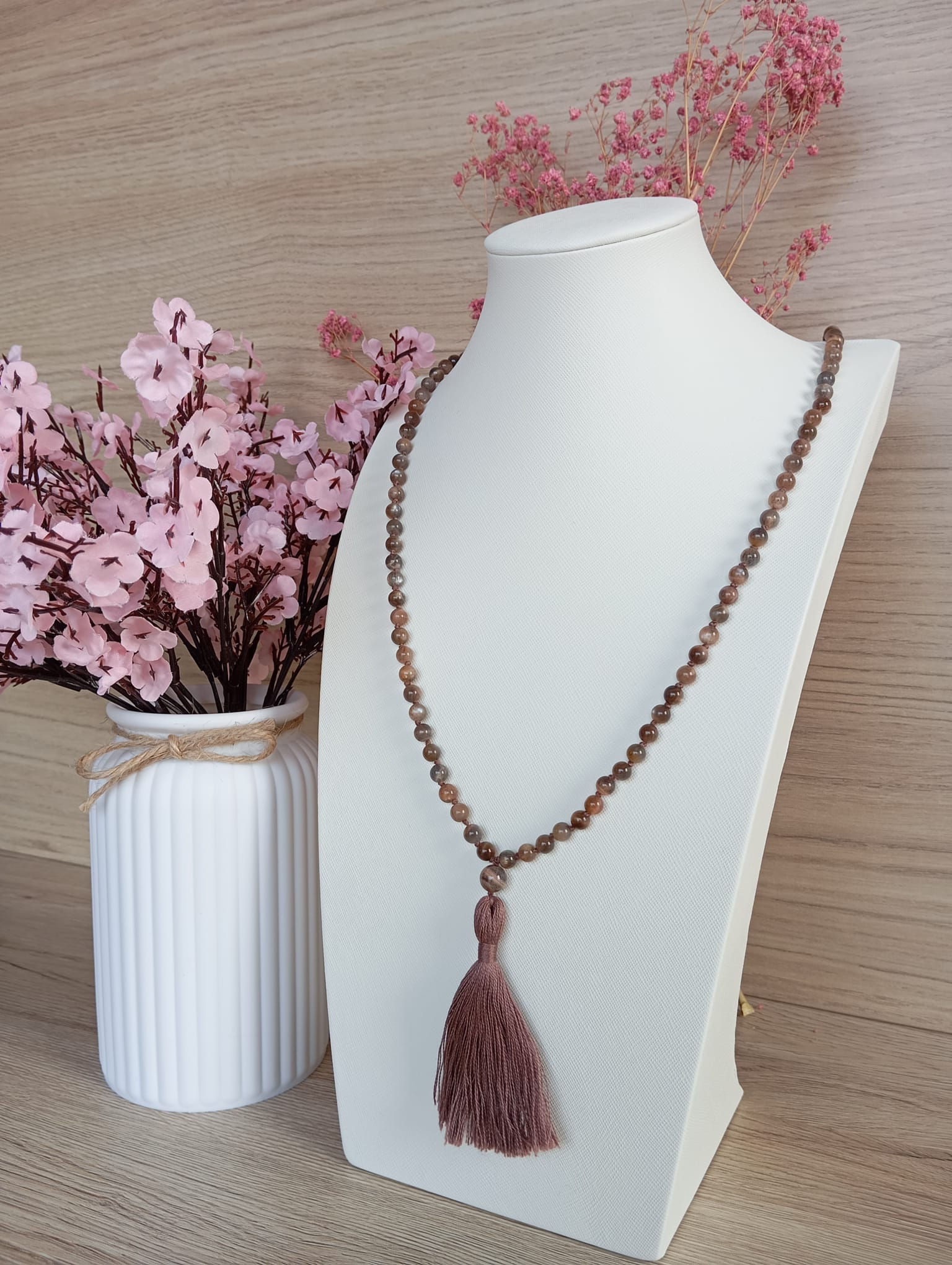 Mala en Pierre de lune noire