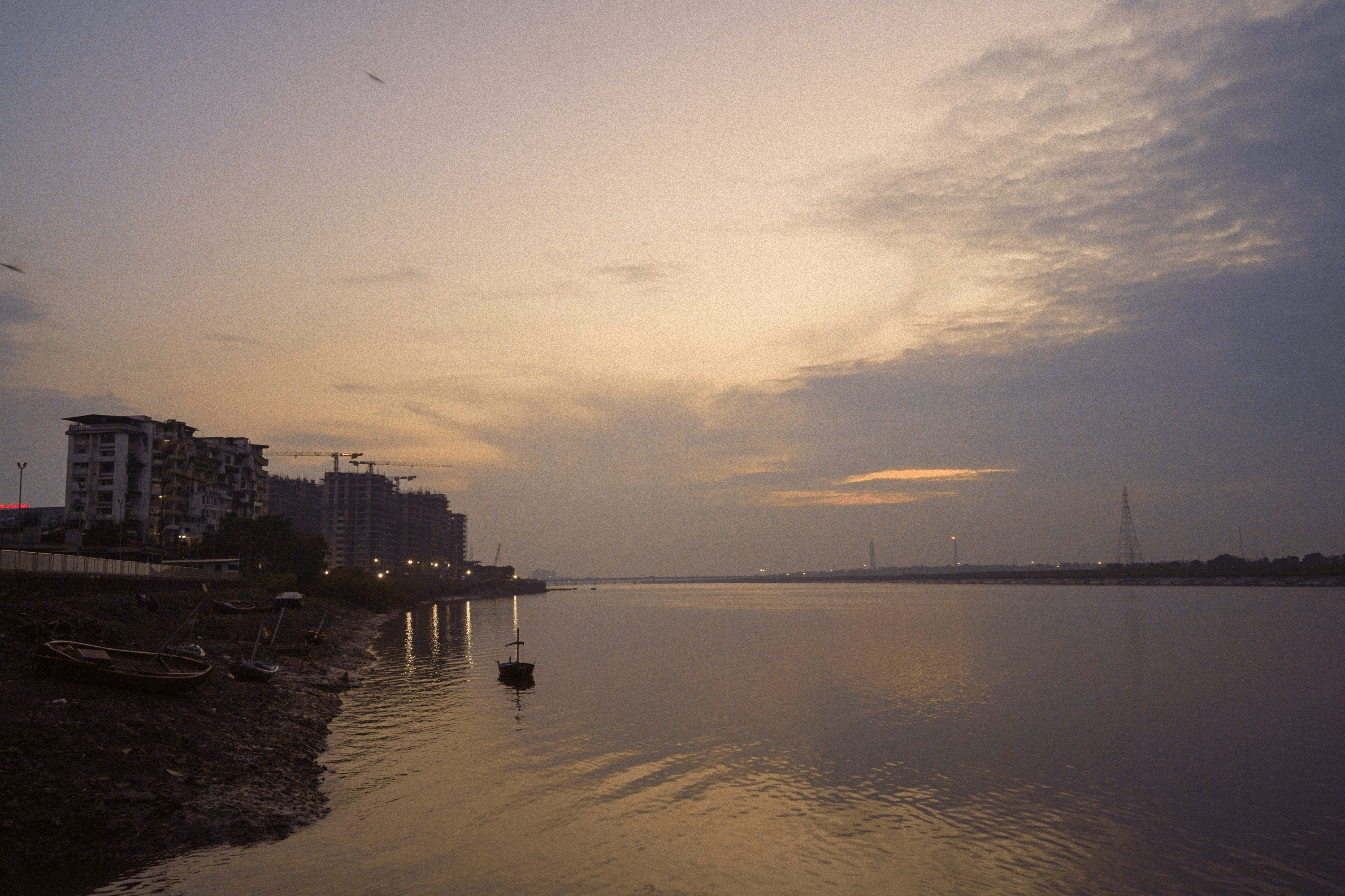 Waterfront at dusk