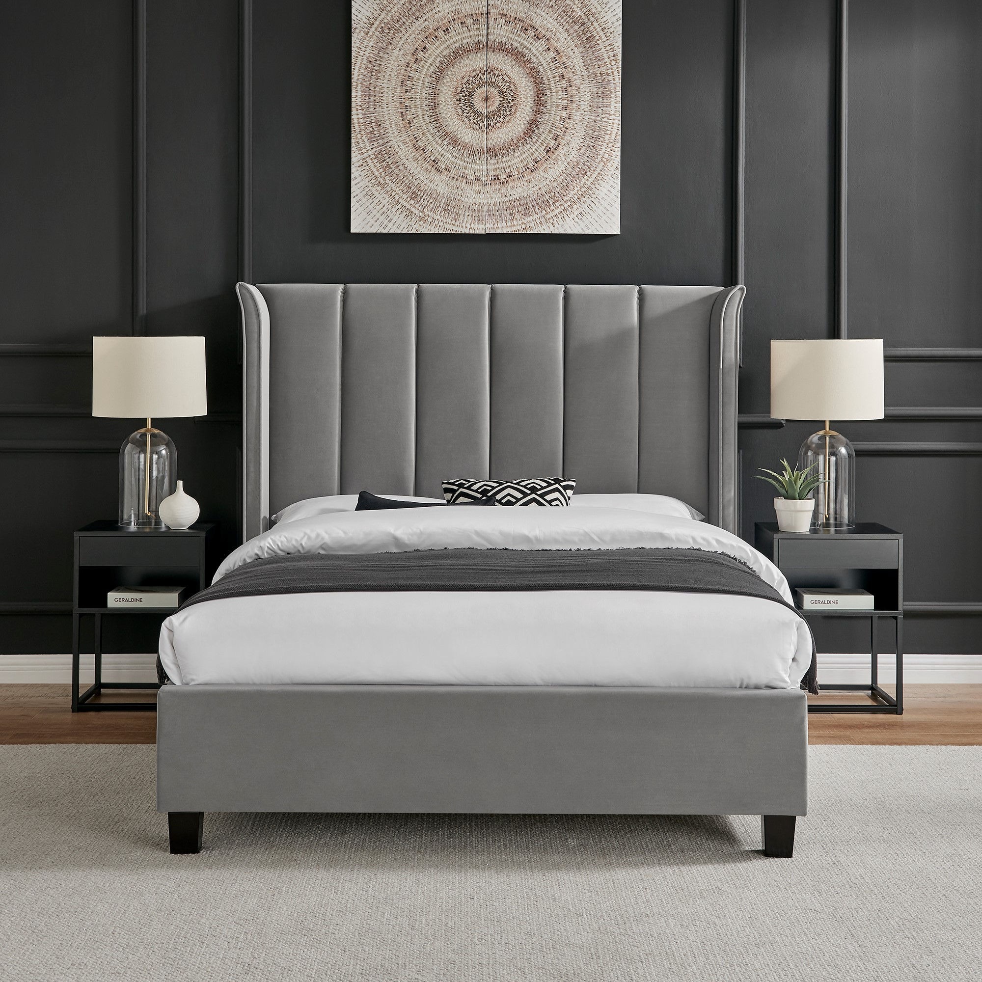 Polaris bedframe silver