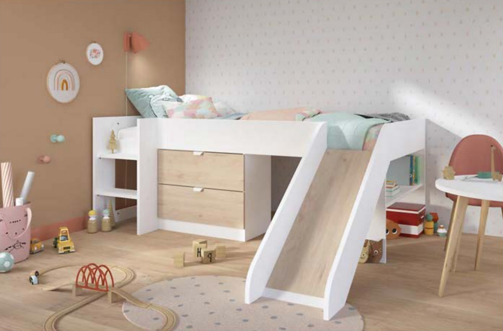 Tobo White Slide Bed