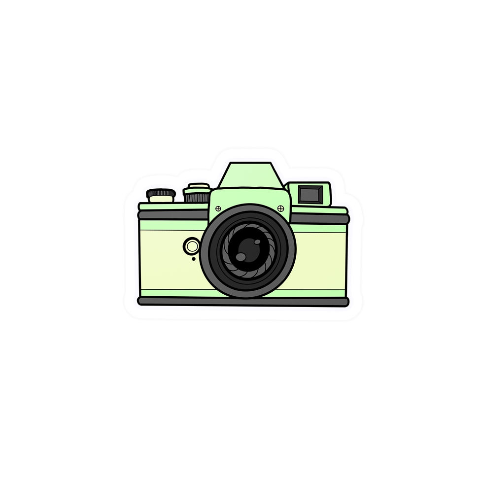 Thumbnail: Vinyl Decal - Retro Mint Vintage Camera Sticker