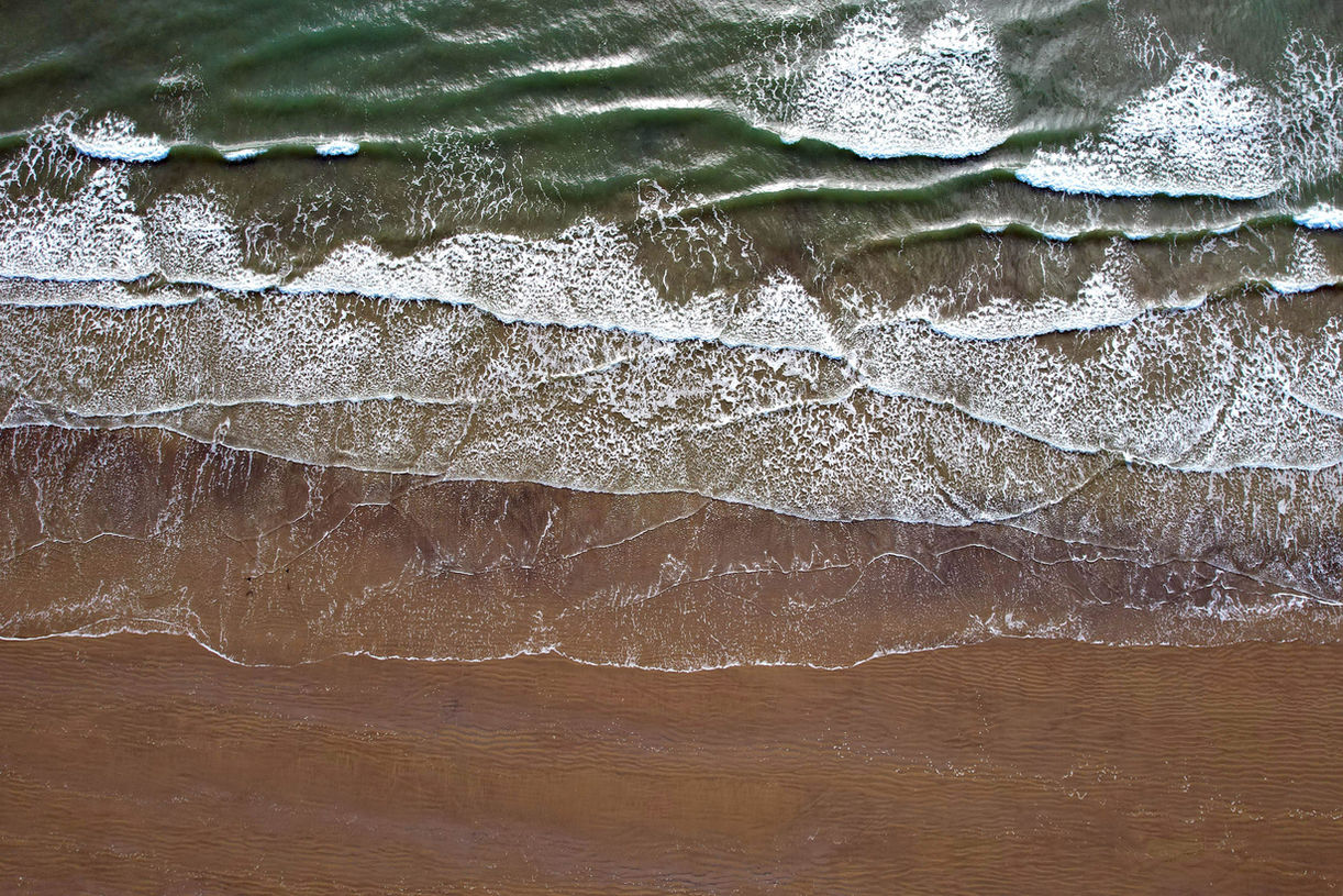 Art Photography Moeraki Koekohe Beach Aerial Photo Print