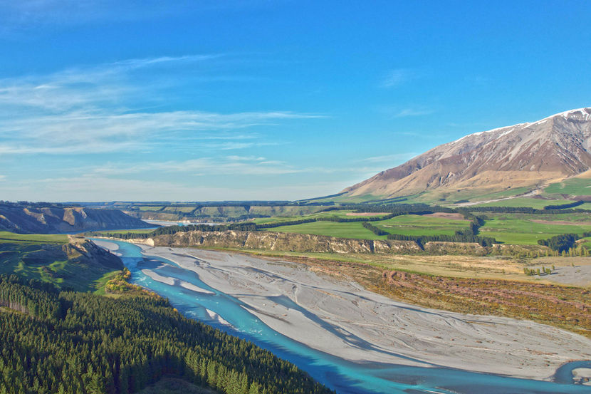 Rakaia River Snowdown Double Hill Landscape Art Photography