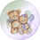 Thumbnail: Baby Shower Revelation Bear Round  Backdrop