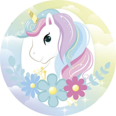 Unicorn Round Backdrop