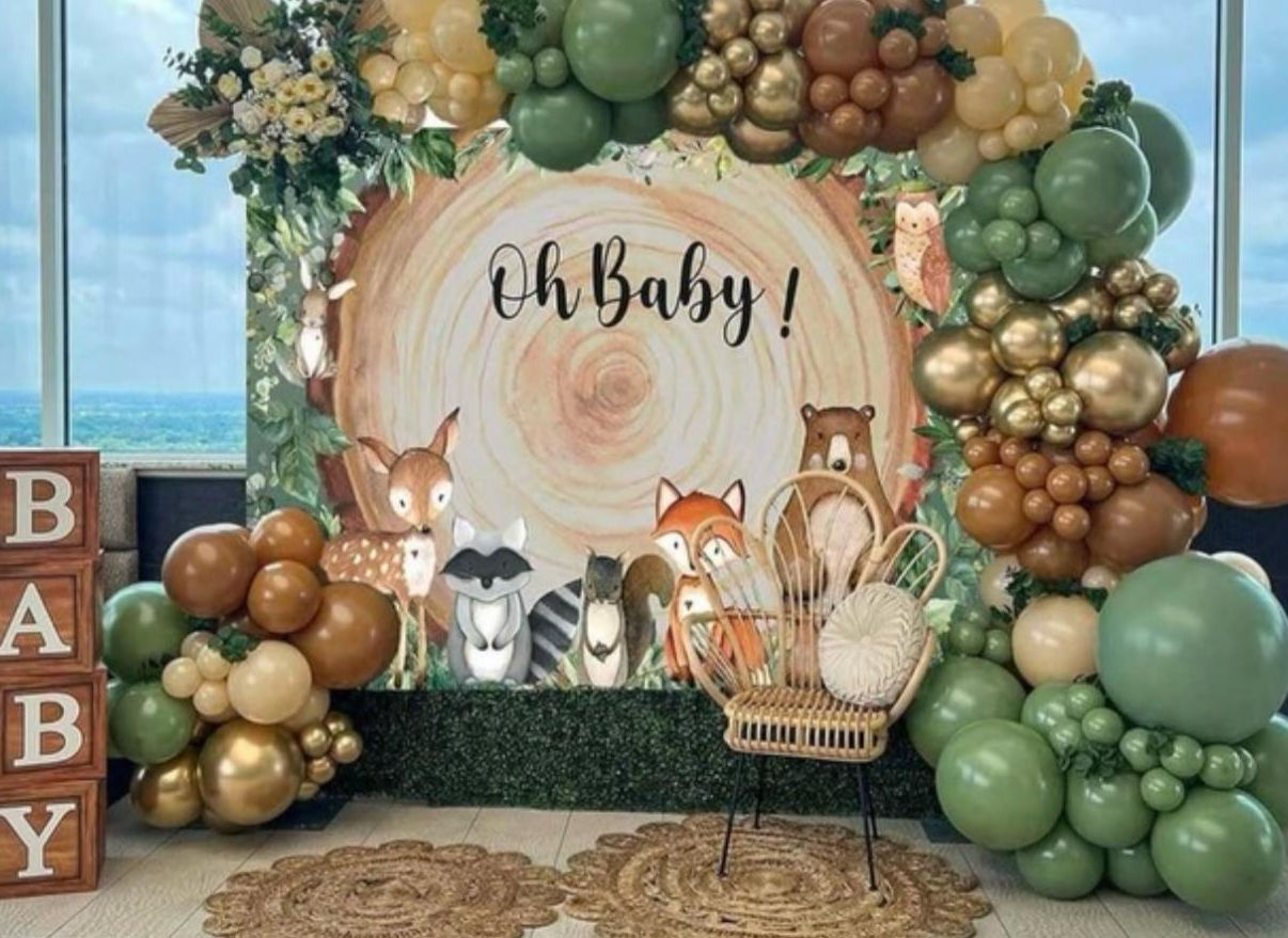 Forest Animals Rectangular Backdrop