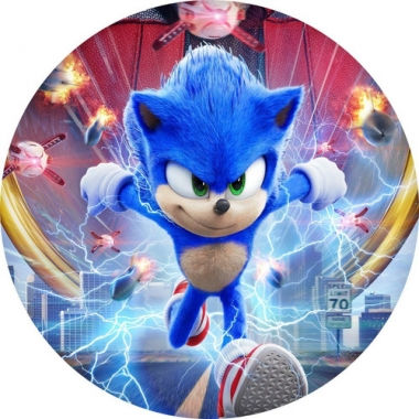Sonic Round Backdrop