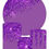 Thumbnail: Bright Purple Themed Round Backdrop and Cylinder Cover Kit