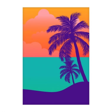Beach Rectangular / Side Backdrop  (2.20cm x1.5cm)
