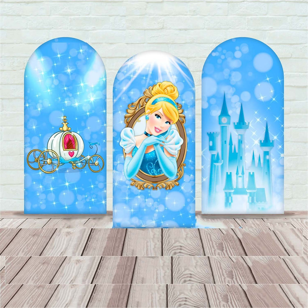 Cinderella Arch Backdrop (3Pcs)