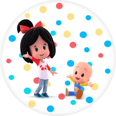 Cleo & Cuquin Round  Backdrop