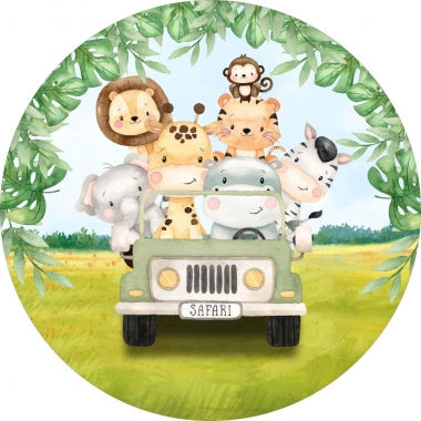 Safari Round Backdrop