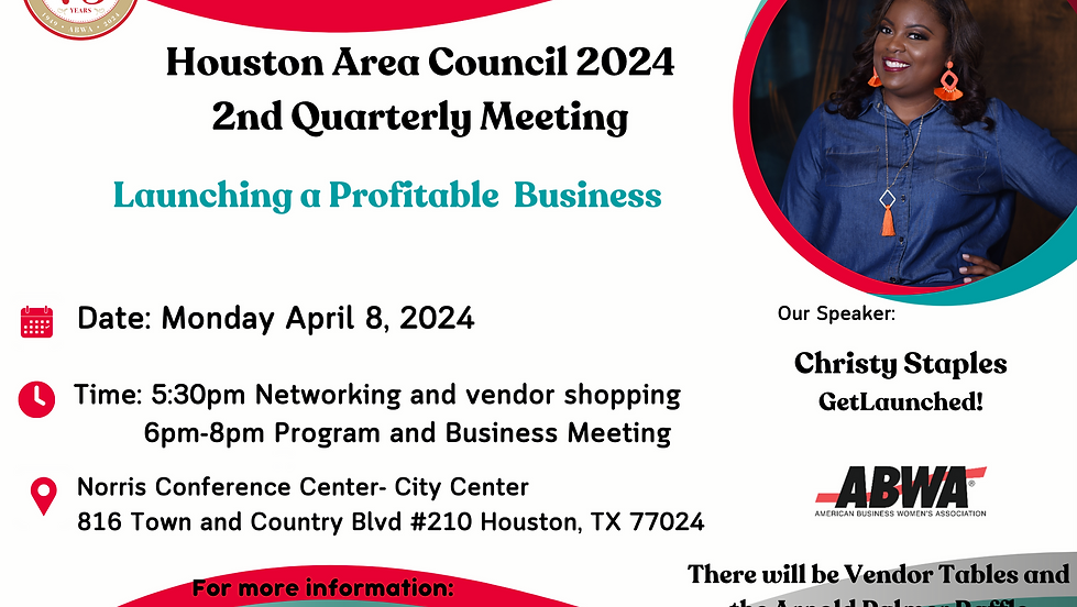 HAC 2nd Quarterly Meeting- Launching a Profitable Business