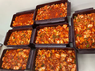 김치냉자고 구입 기념! 김치 담갔어요