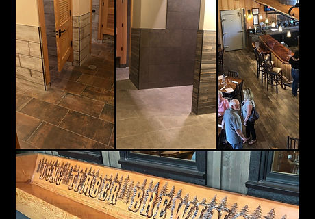 Long Timber Brewing, Monroe, Oregon Tile work by Tile Craft