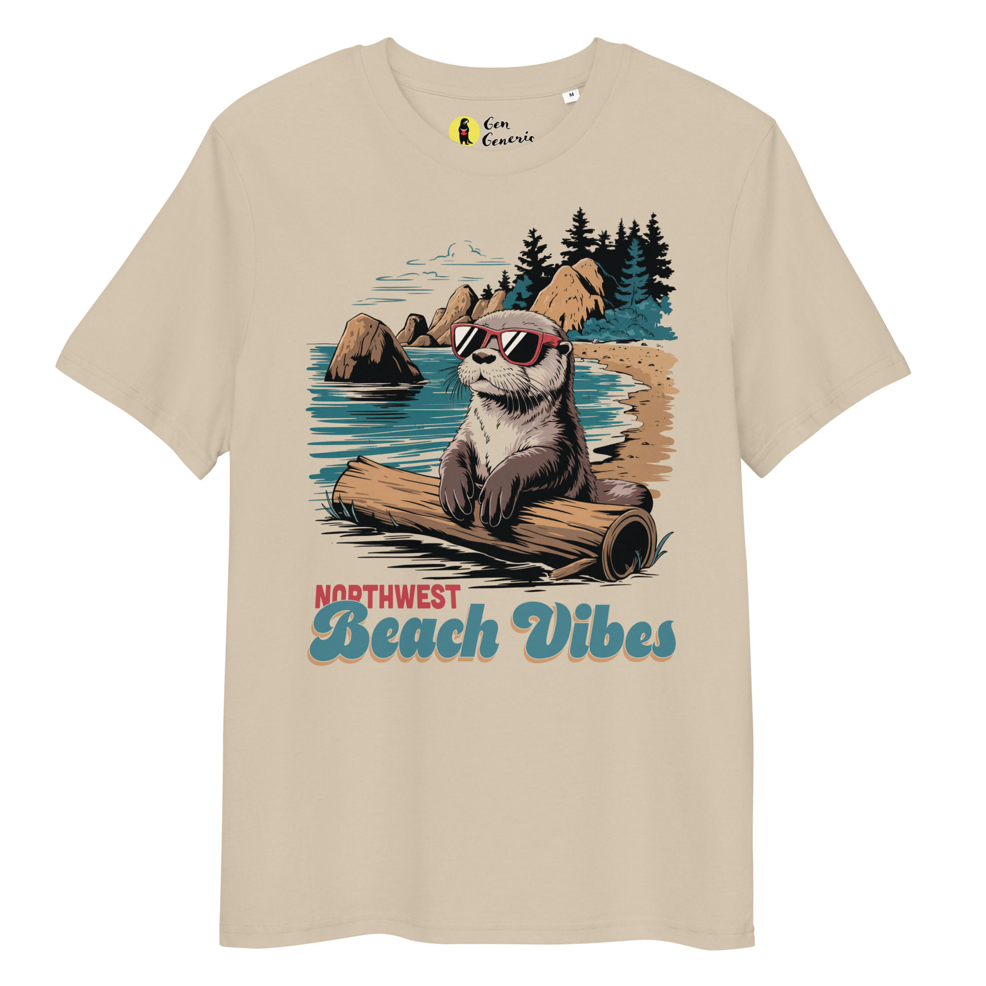 Gen Generic "Northwest Beach Vibes" Unisex organic cotton t-shirt