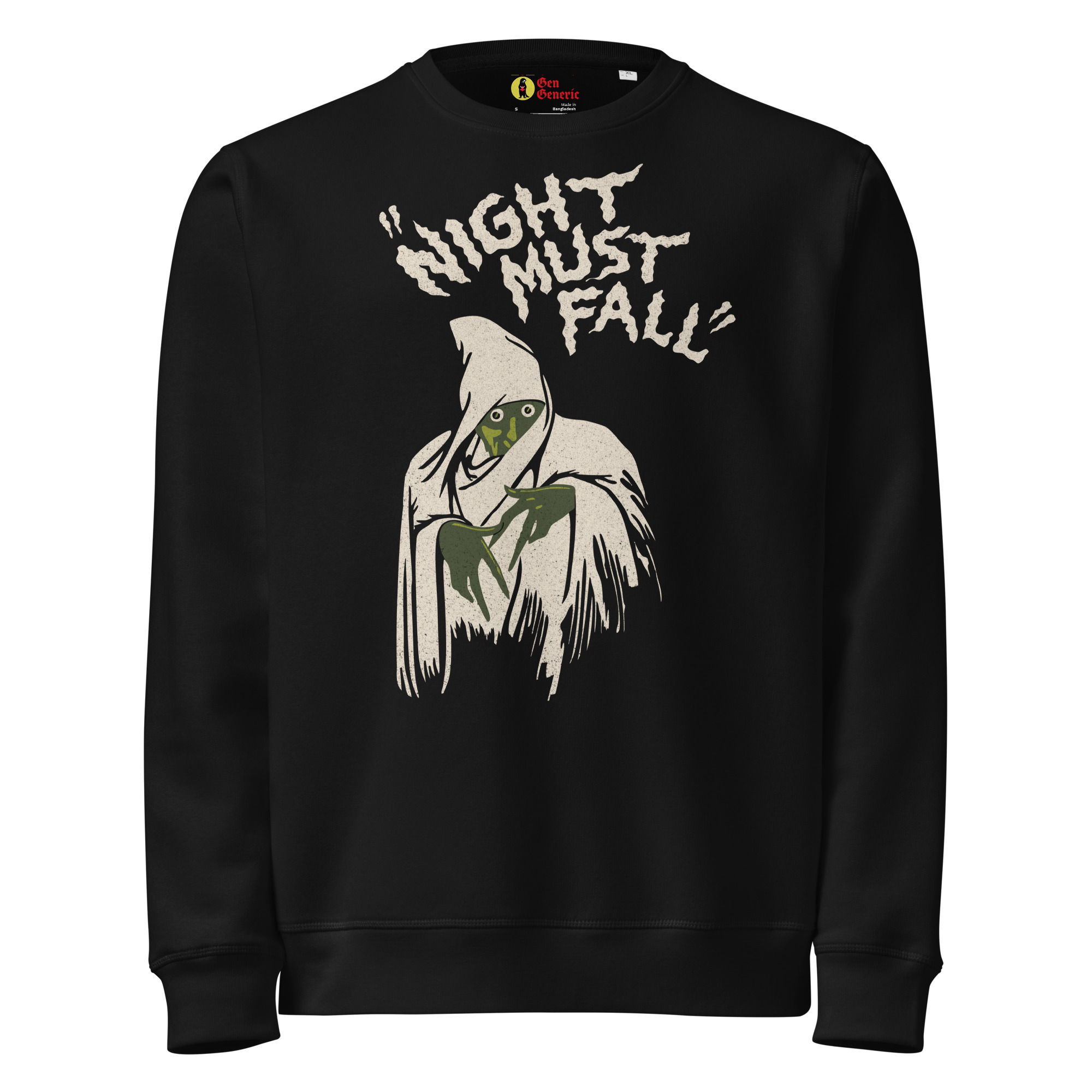 Gen Generic "Night Must Fall" Unisex organic mid-weight sweatshirt