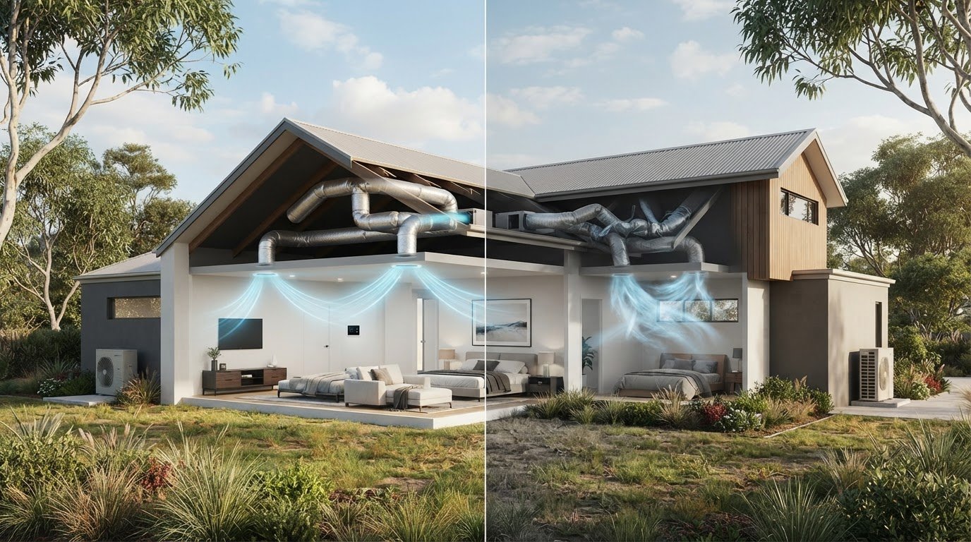 Fujitsu vs ActronAir ducted reverse-cycle: which runs more efficiently?