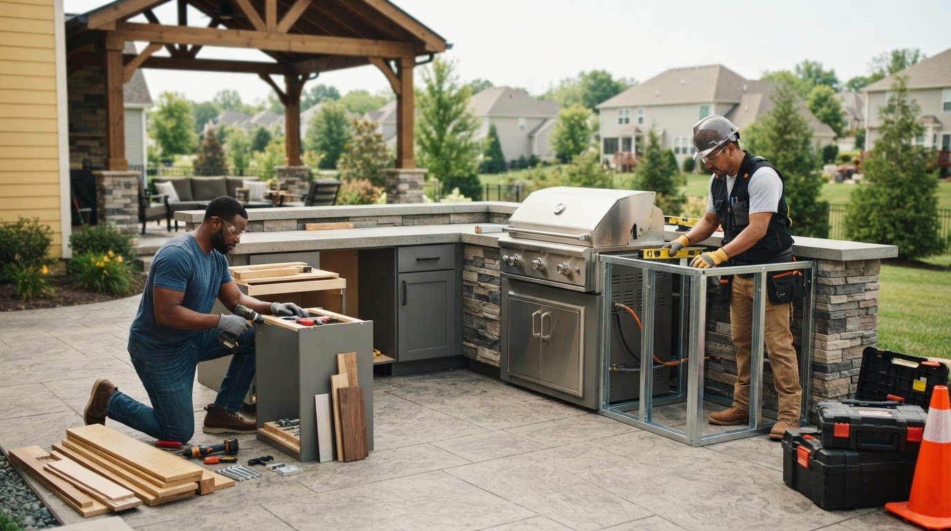 DIY or Professional Outdoor Kitchen Installation: Choose Who Does What