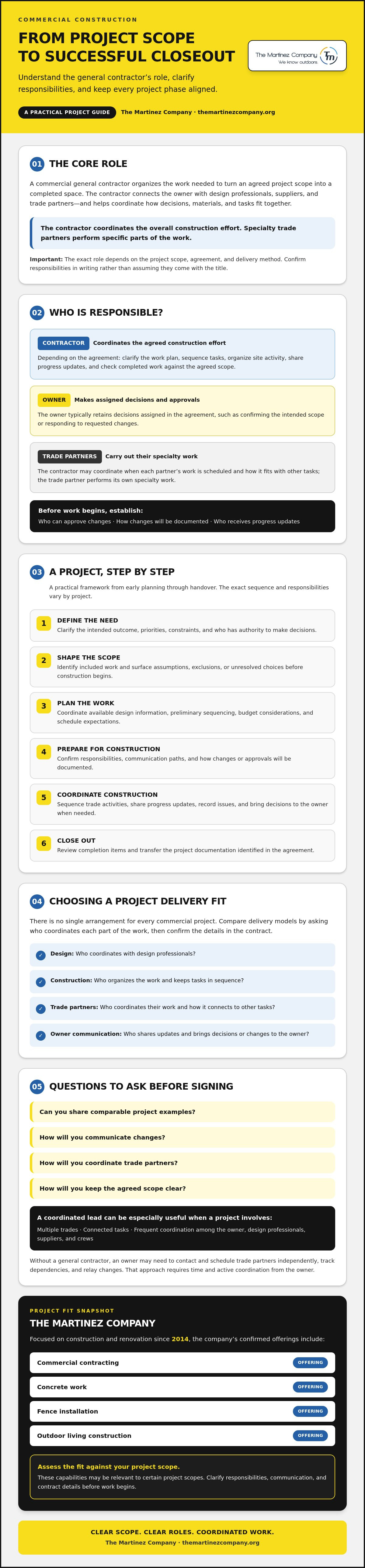Commercial general contractor