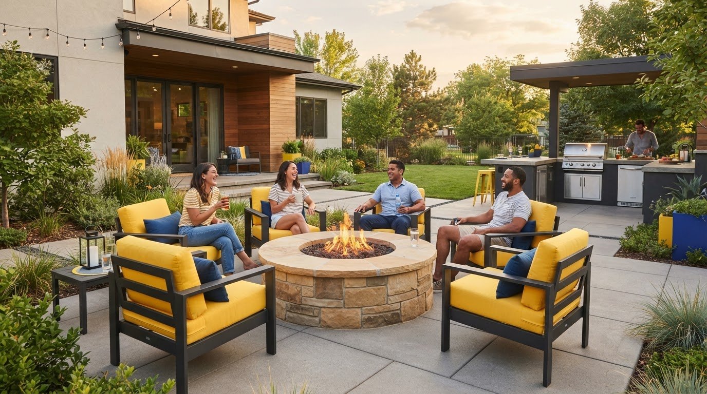 Fire Pit and Patio Combination Ideas for Inviting Layouts