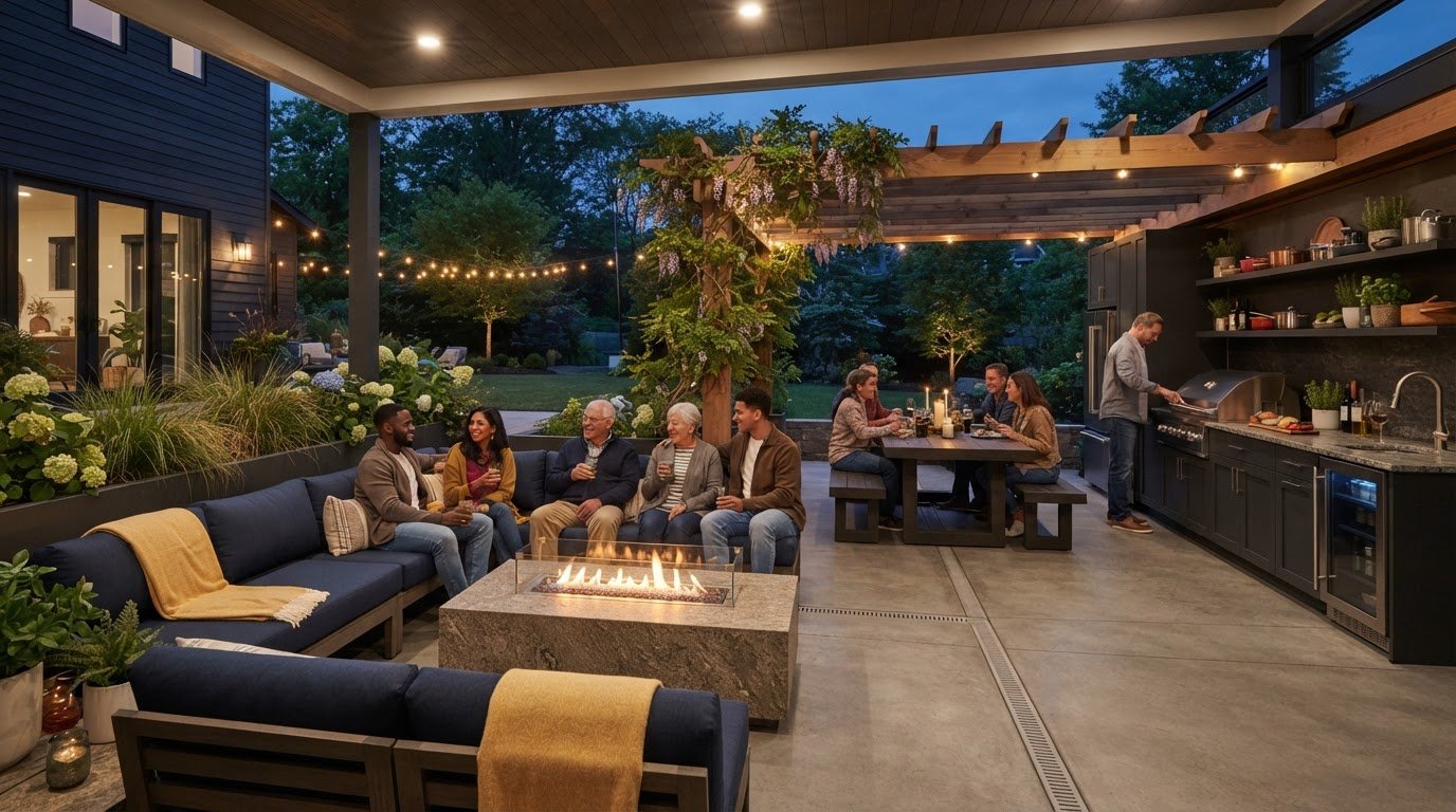 Creating a Year-Round Outdoor Living Space That Stays Comfortable