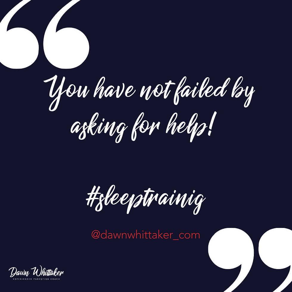 Ask for help to a sleep training expert