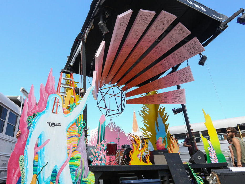 stages and installations