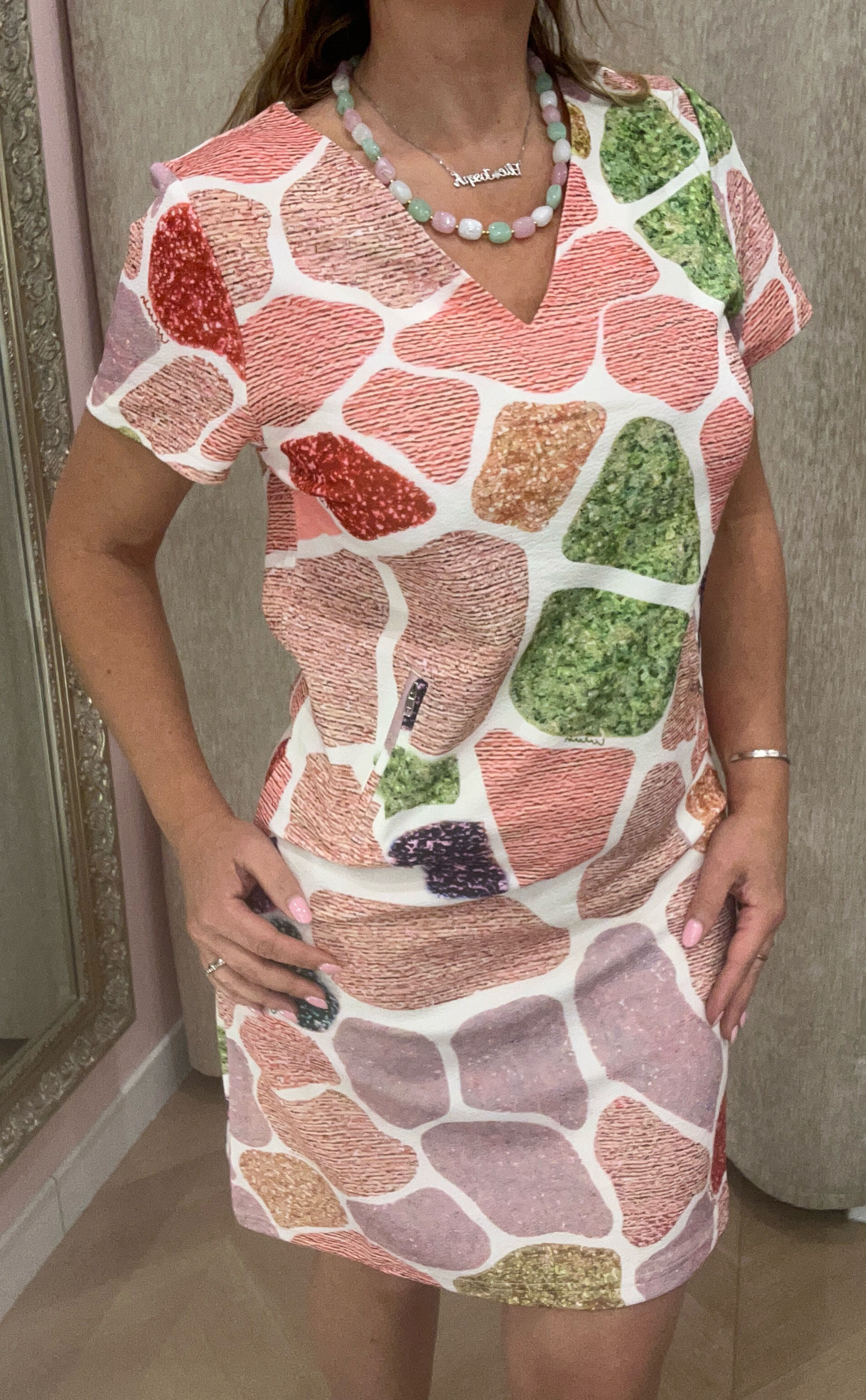 Robe galet rose