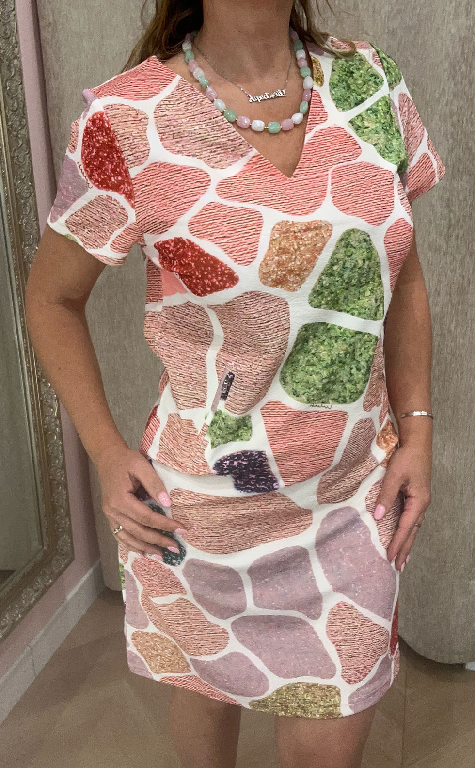 Miniature : Robe galet rose