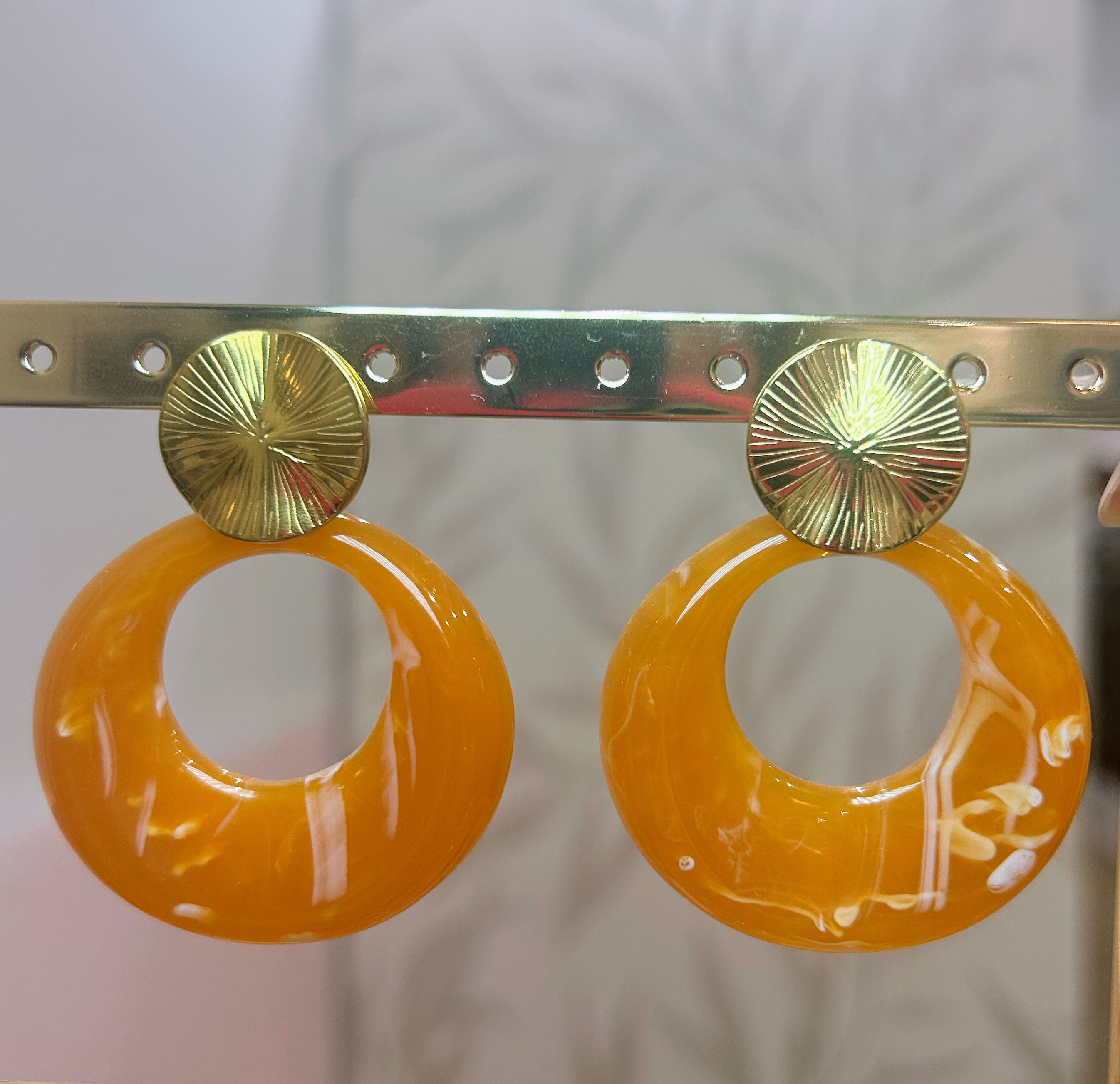 Boucles d’oreilles orange
