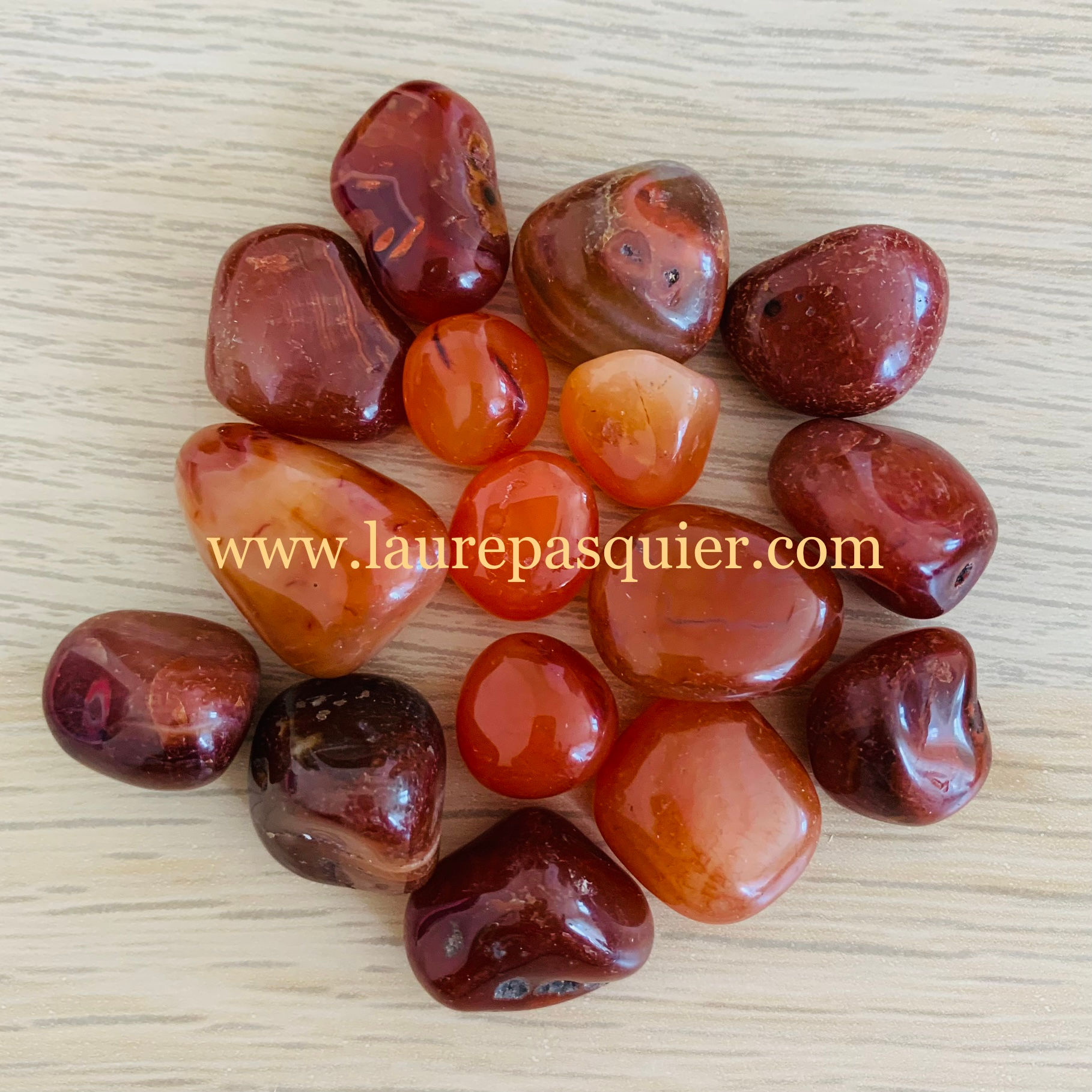 CORNALINE PIERRE ROULÉE 2 à 3 cm