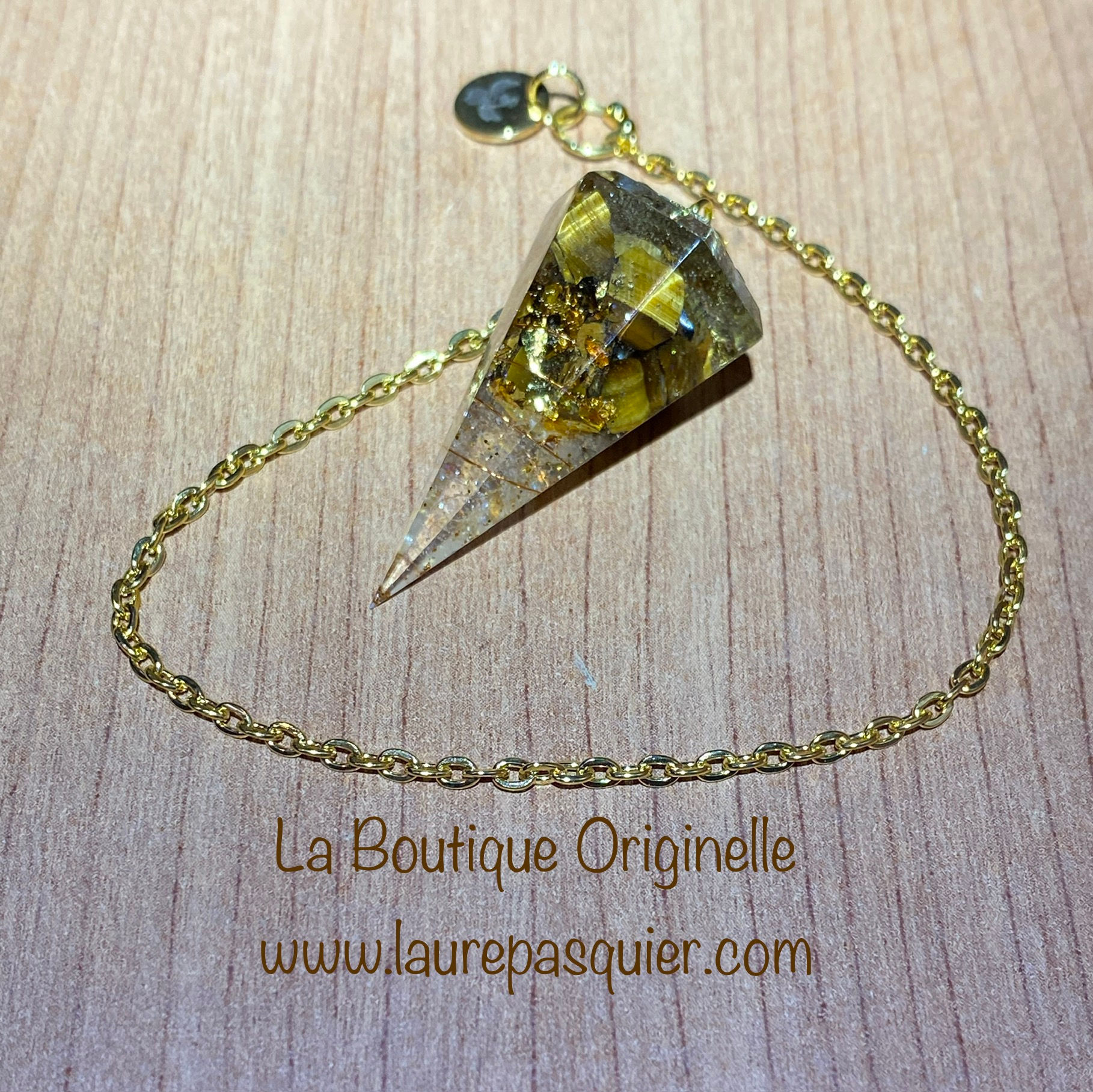 PENDULE COMÈTE OEIL DE TIGRE