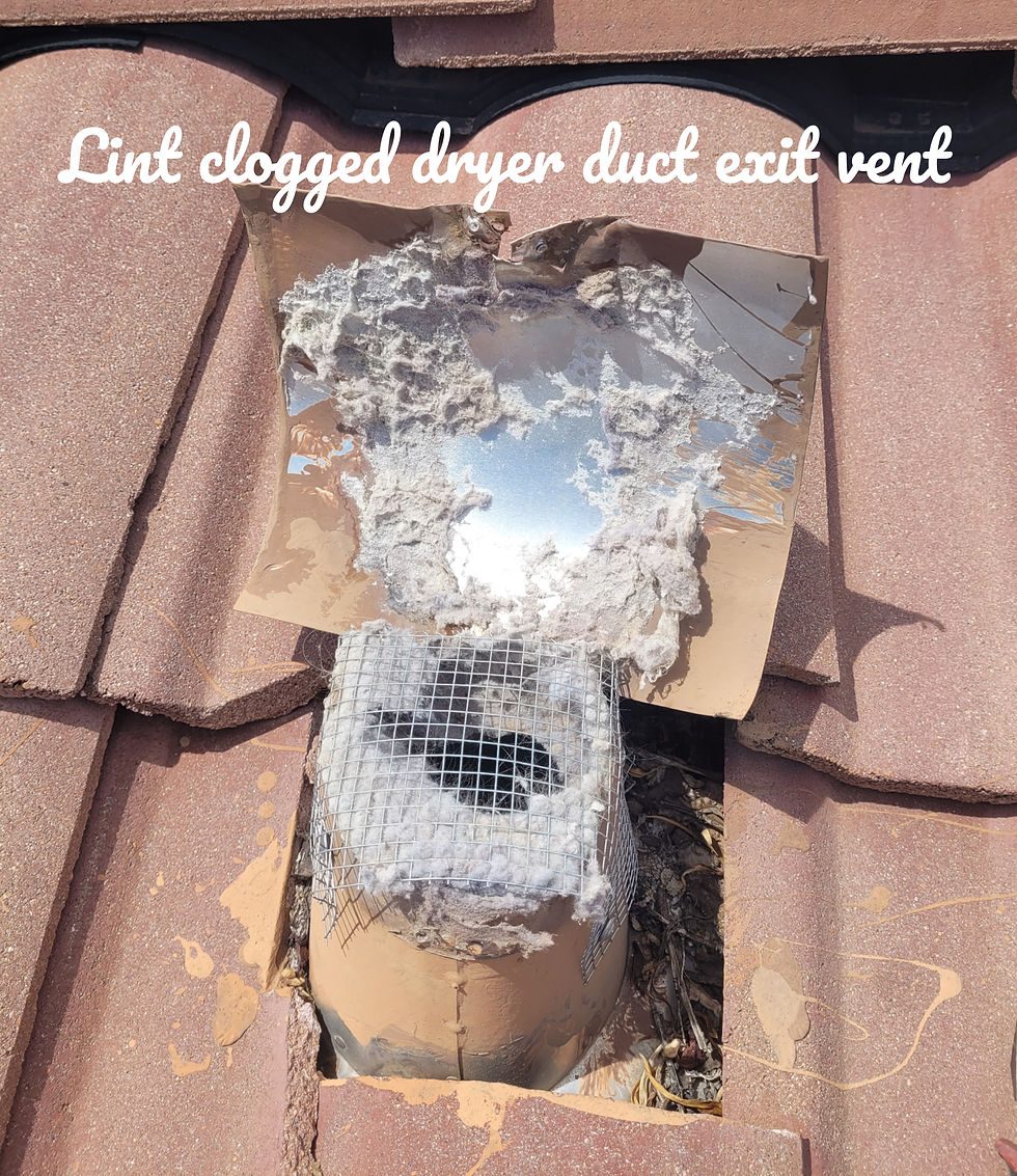 lint on exit dryer vent