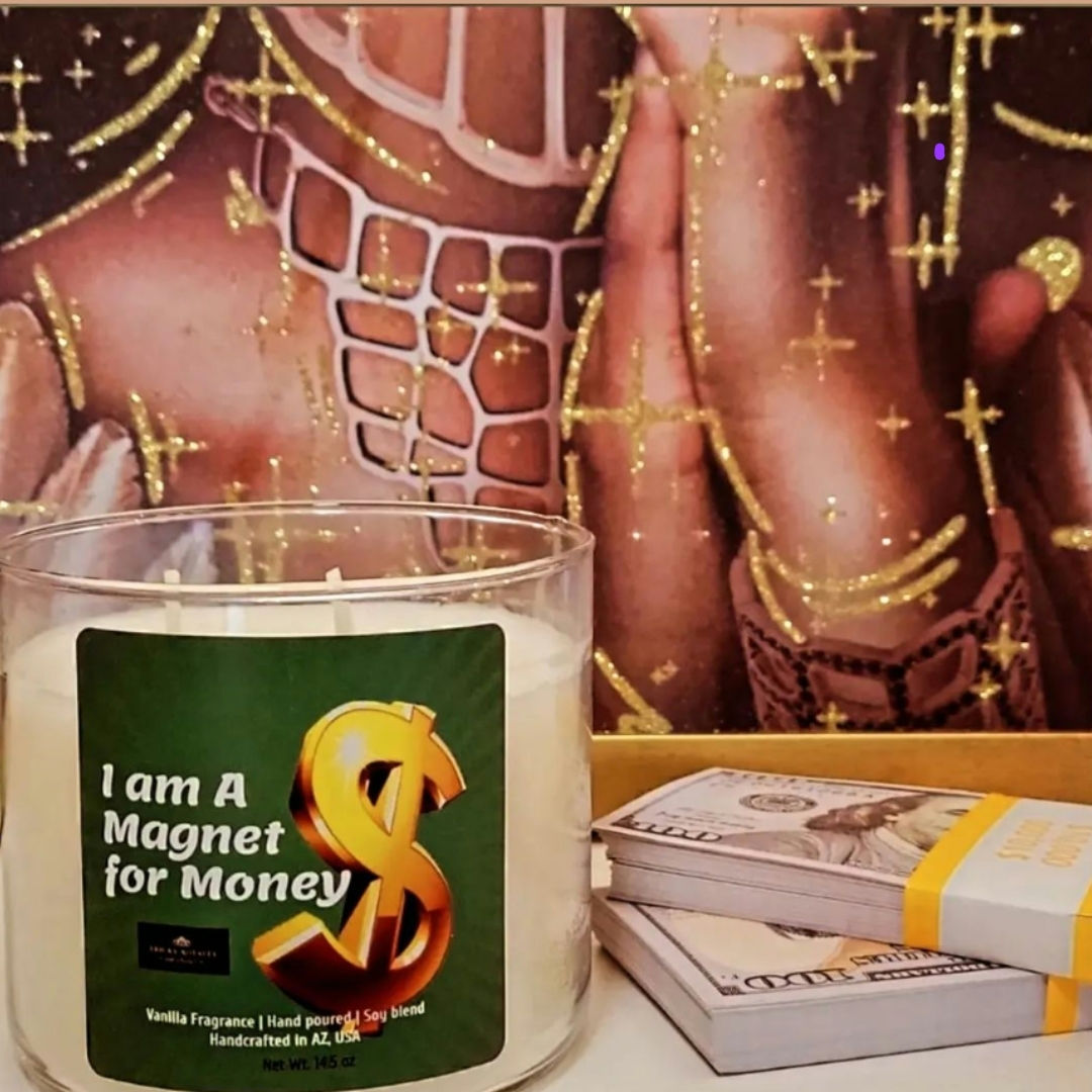 Money Attraction Candle ~ Vanilla 14.5 oz